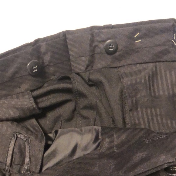 NEW Wall Street men’s 36 x36 poly wool Black Dress Pants Double Pleat Cuffed NWT - Picture 7 of 8